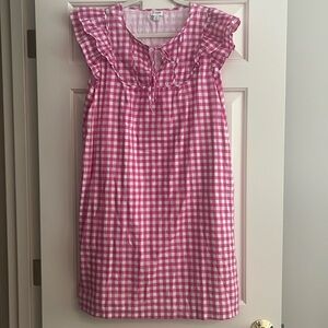 Brand New J Crew Factory Pink & White Gingham Dress